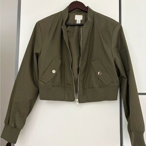 H&M Khaki Women's Bomber Jacket